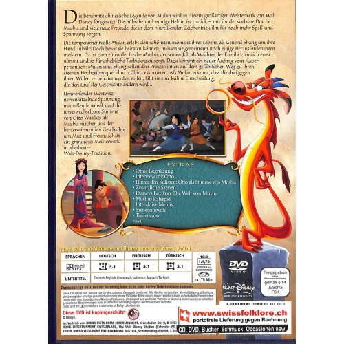 Occ. DVD  Mulan 2 (2004) (Special Collection)
