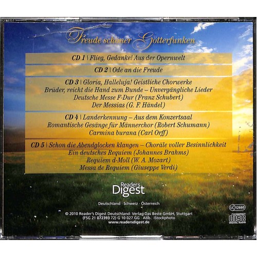 Occ. CD Freude schöner Götterfunken - Die grossen Meisterwerke der Chormusik - 5CD-Box