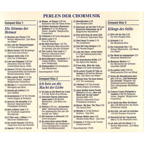 Occ. CD Perlen der Chormusik - Faszinierende Lieder aus aller Welt - 5CD-Box