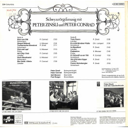 CD-Kopie von Vinyl: Peter Zinsli und Peter Conrad - 1975