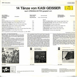 CD-Kopie von Vinyl: 14 Tänze von Kasi Geisser nach Originalnoten gespielt von - diverse - 1975
