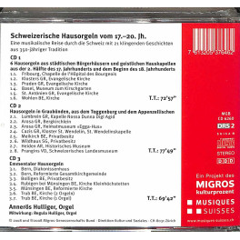 CD Schweizerische Hausorgeln - Annarös Hulliger - 3CD-Box