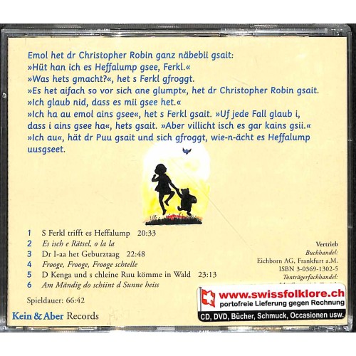 CD Pu der Bär 2 - S Ferkl trifft es Heffalump - Urs Widmer