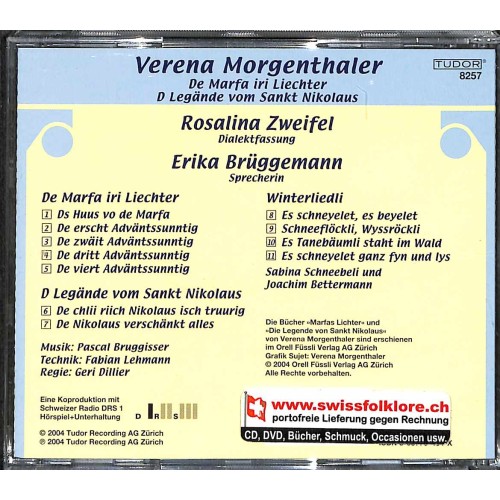 CD De Marfa iri Liechter - Verena Morgenthaler