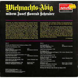 CD-Wiehnachts-Abig midem Josef Konrad Scheuber - Orgel Hans Vollenweider