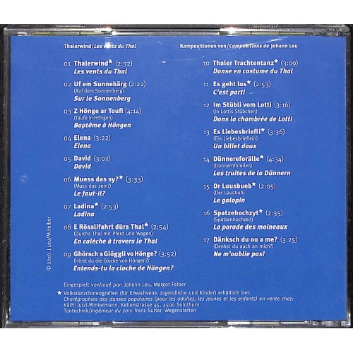 CD Thalerwind - Kompositionen von Johann Leu