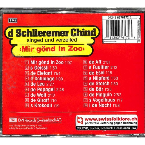 Occ. CD mir gönd in Zoo - d Schlieremer Chind