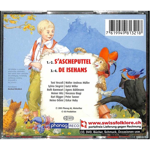 CD s'Ascheputtel - Schwiizerdütsch mit Toni Vescoli, Walter Andreas Müller u.a.