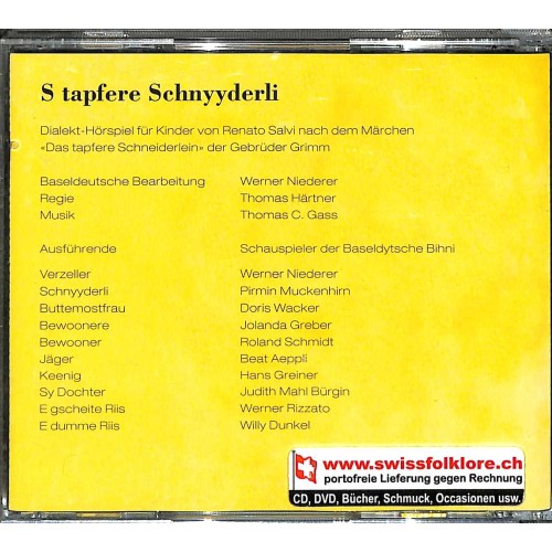 CD S tapfere Schnyyderli - Uff Baseldytsch
