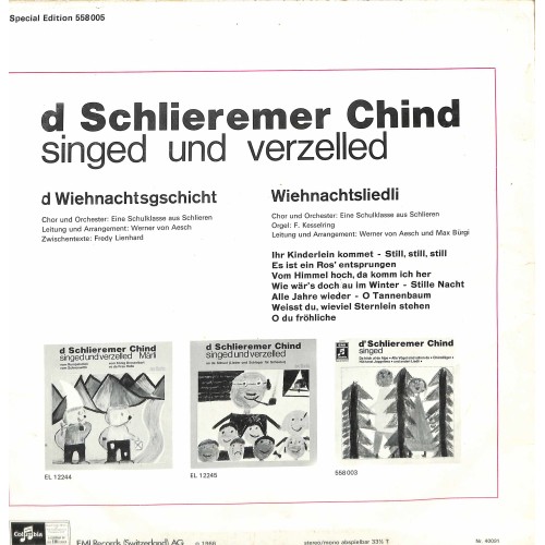 LP vo de Wiehnacht - D'Schlieremer Chind