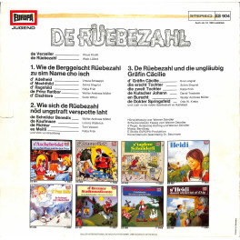 CD-Kopie von Vinyl: De Rübezahl - Schwiizerdütsch mit Ursula Schäppi, Walter Andreas Müller, Toni Vescoli u.a.