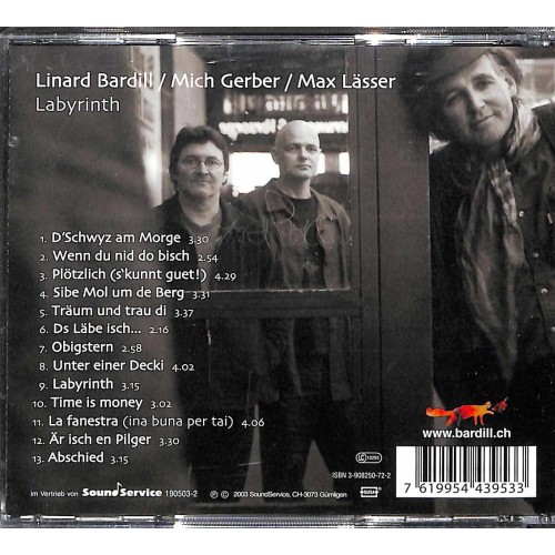 Occ. CD Labyrinth - Linard Bardill, Mich Gerber & Max Lässer