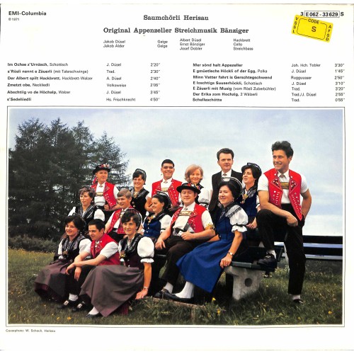 Saumchörli Herisau u. Original Appenzeller Streichmusik Bänziger - z'Herisau isch loschtig