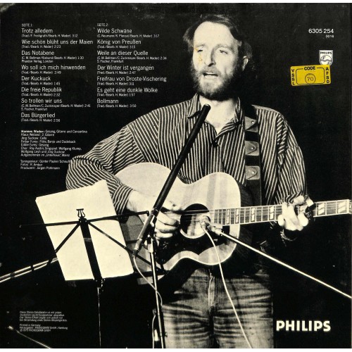Hannes Wader Volkssänger - 1975