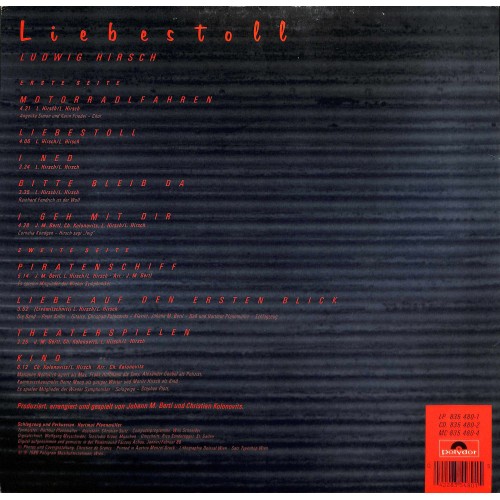 Liebestoll - Ludwig Hirsch - 1988