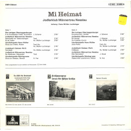 Jodlerklub Männertreu Nesslau - Ltg Hans Müller-Luchsinger - Mi Heimat - 1973
