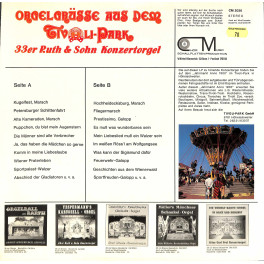 Orgelgrüsse aus dem Tivoli-Park - 33er Ruth & Sohn Konzertorgel