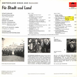 Stadtjodler Schaffhausen - Für Stadt und Land - JD Blaser-Casanova, Arthur Bianco, LK Innerschwyzerbuebe