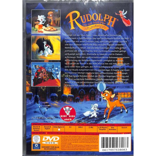 DVD Rudolph mit der roten Nase - Der Kinofilm - deutsch + schweizerdeutsch - ab 0 Jahren