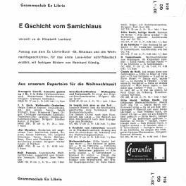 EP/CD: E Gschicht vom Samichlaus  verzellt vo dr Elisabeth Lenhard