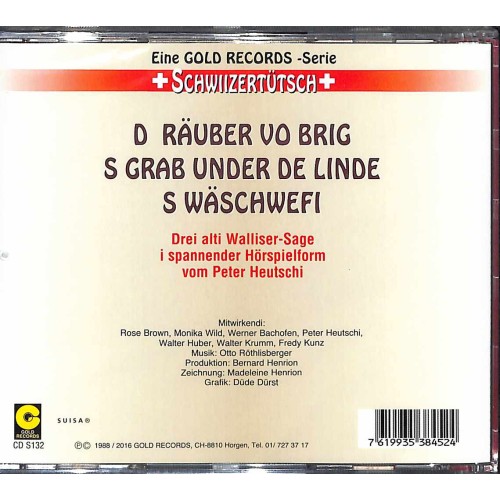 CD Drei alti Wallsiser-Sage - uf Schwiizertütsch