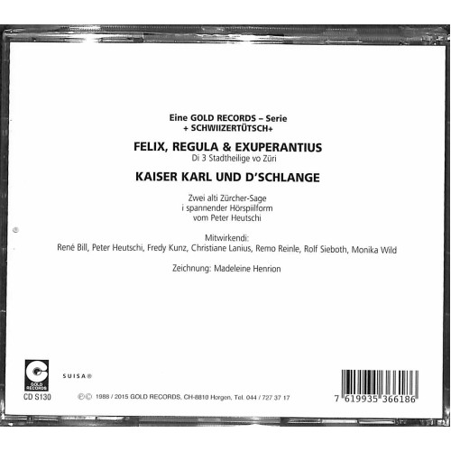 CD Zwei alti Zürcher-Sage - Uf Schwiizertütsch