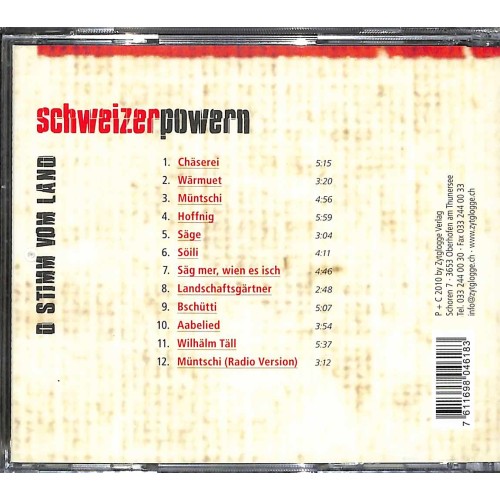 CD D'Stimm vom Land - Schweizer Powern