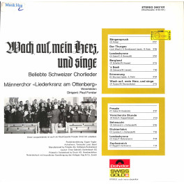 Männerchor Liederkranz am Ottenberg Weinfelden - Dirigent Paul Forster - Wach auf mein Herz und singe