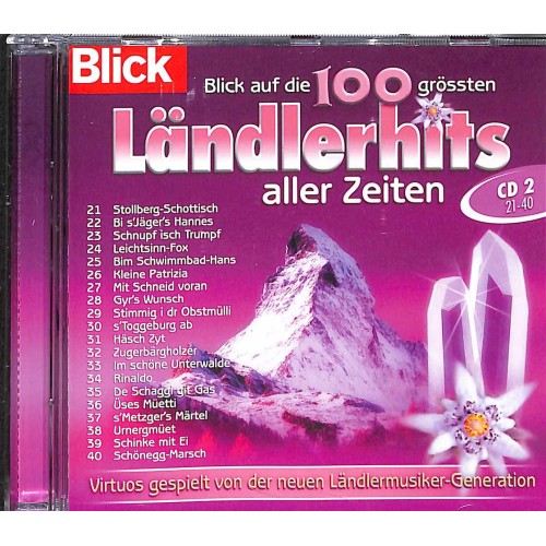 CD-Kopie: Blick auf die 100 grössten Ländlerhits - 5CDs + Noten