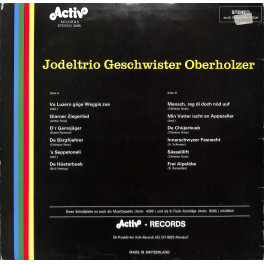 CD-Kopie von Vinyl: Jodeltrio Geschwister Oberholzer