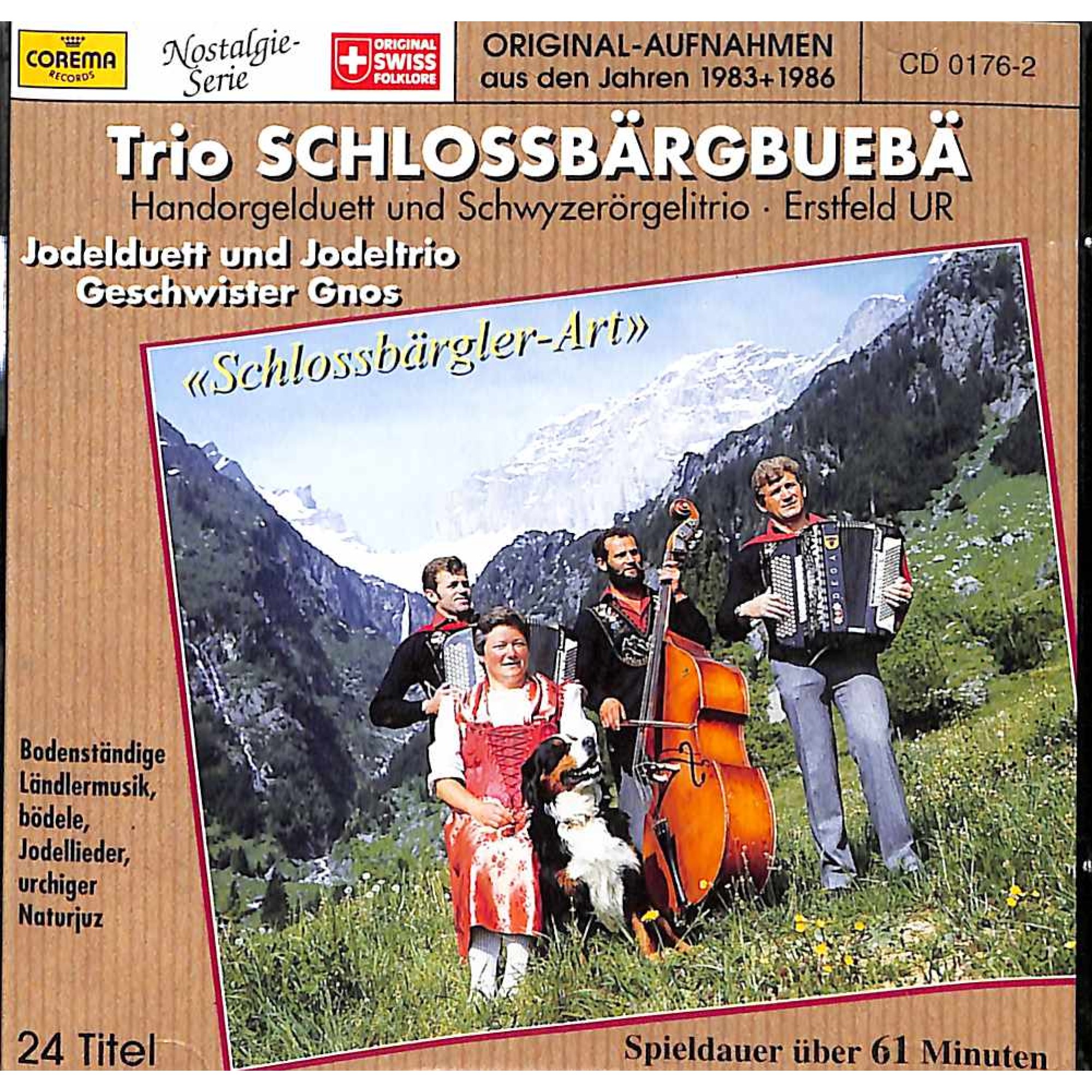 Occ. CD Schlossbärgler-Art, Trio Schlossbärgbuebä Occ. CD Schlossbärgler-Art, Trio Schlossbärgbuebä