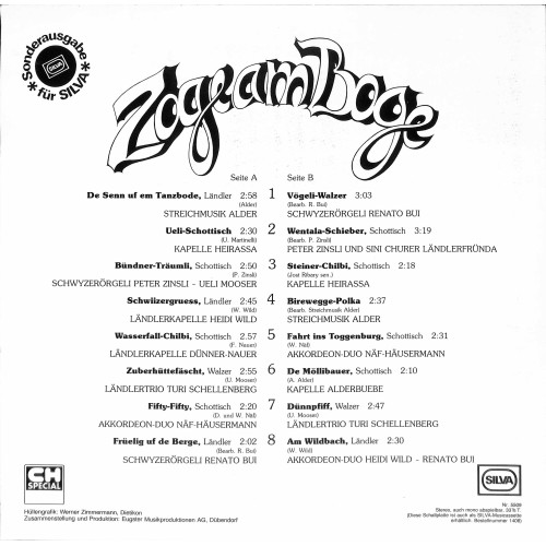 CD-Kopie von Vinyl: SILVA Zoge am Boge - im Heugade obe - diverse - 1983