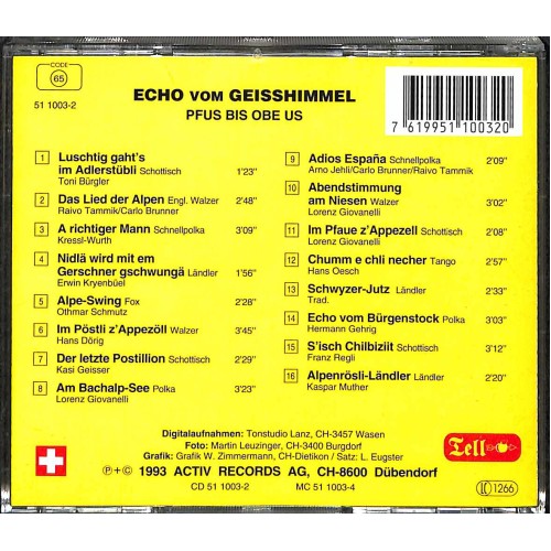 Pfus bis obe us - Echo vom Geisshimmel