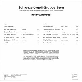 CD-Kopie von Vinyl: Schwyzerörgeli-Gruppe Bern - Uf dr Gurtematte