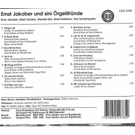 CD Ernst Jakober und sini Oergelifründe