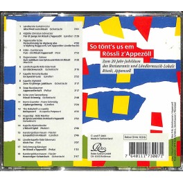 CD so tönt's us em Rössli z'Appezöll - diverse CD so tönt's us em Rössli z'Appezöll - diverse