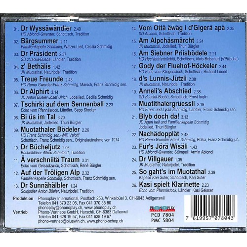 Occ. CD Am Muotitaler Alpchäsmärcht - Alt's & Nüü's - diverse