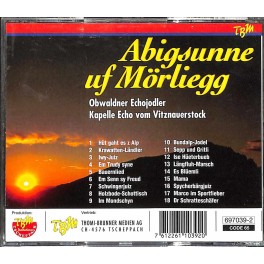 CD Abigsunne uf Mörliegg - Obwaldner Echojodler und Echo vom Vitznauerstock CD Abigsunne uf Mörliegg - Obwaldner Echojodler und Echo vom Vitznauerstock