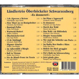 CD Es donneret ! - Ländlertrio Öberhöckeler