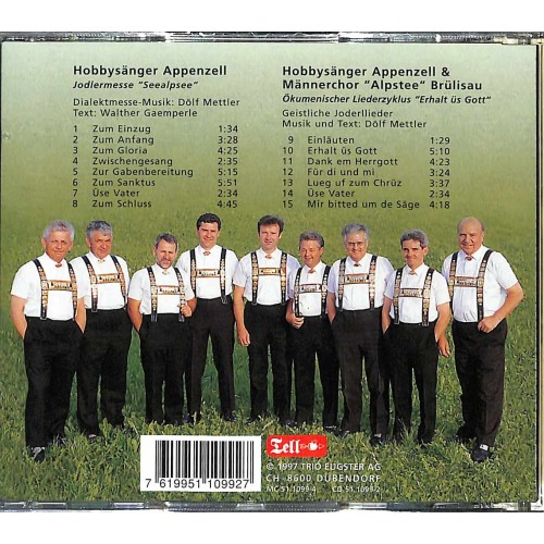 CD Zwei Jodlermessen - Hobbysänger Appenzell & Männerchor Alpstee