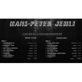 CD-Kopie von Vinyl: Hans-Peter Jehli Churerländlerquintett - 1972