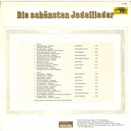 CD-Kopie von Vinyl: Die schönsten Jodellieder - 1983 CD-Kopie von Vinyl: Die schönsten Jodellieder - 1983