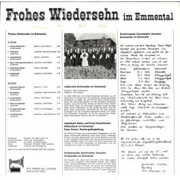 CD-Kopie von Vinyl: Frohes Wiedersehn im Emmental - Geschw. Amacher u.a. CD-Kopie von Vinyl: Frohes Wiedersehn im Emmental - Geschw. Amacher u.a.
