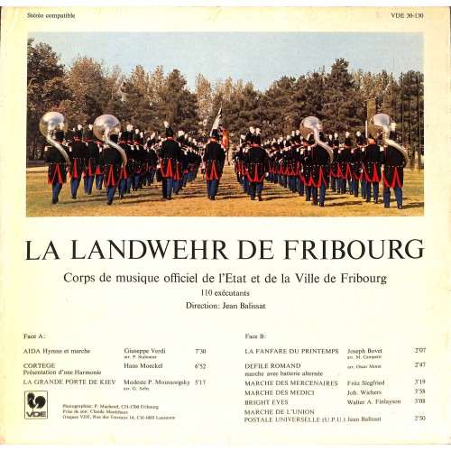 CD-Kopie von Vinyl: La Landwehr de Fribourg - Dir. Jean Balissat