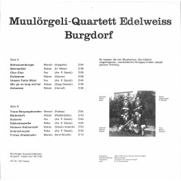 CD-Kopie von Vinyl: Muulörgeli-Quartett Edelweiss Burgdorf - 1978 CD-Kopie von Vinyl: Muulörgeli-Quartett Edelweiss Burgdorf - 1978