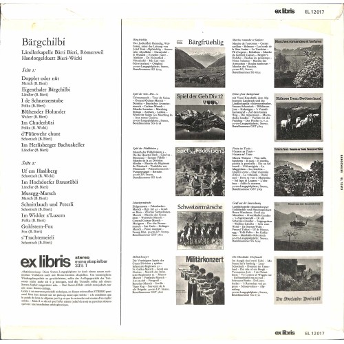 LP/CD LK Bärti Bieri Römerswil, HD Bieri-Wicki - Bärgchilbi