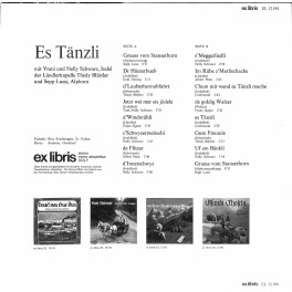 LP + CD: Vreni und Nelly Schwarz, Thedy Blättler, Sepp Lussi - Es Tänzli - 1974 LP + CD: Vreni und Nelly Schwarz, Thedy Blättler, Sepp Lussi - Es Tänzli - 1974