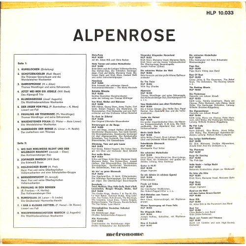 LP + CD: Alpenrose - Thomas Wendlinger und seine Schrammeln, Das Kollmannsberger Duo, Das Alpengruss Trio