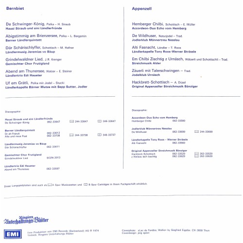 CD-Kopie von Vinyl: Mit em Gäle Heftli: Jödele-Bödele-Luschtig sy - 1974 - 2 LPs