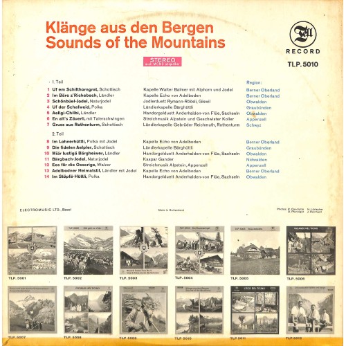 CD-Kopie von Vinyl: Klänge aus den Bergen, Sounds of the Mountains - diverse